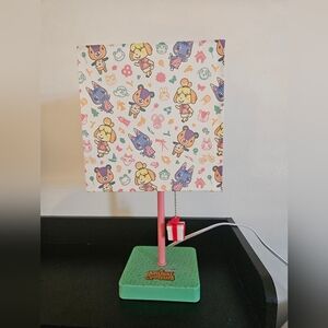 Animal Crossing Lamp with Character Print Shade